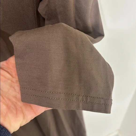 GARNET HILL Knit Trapeze Dress Taupe Brown Size XL - Picture 10 of 15